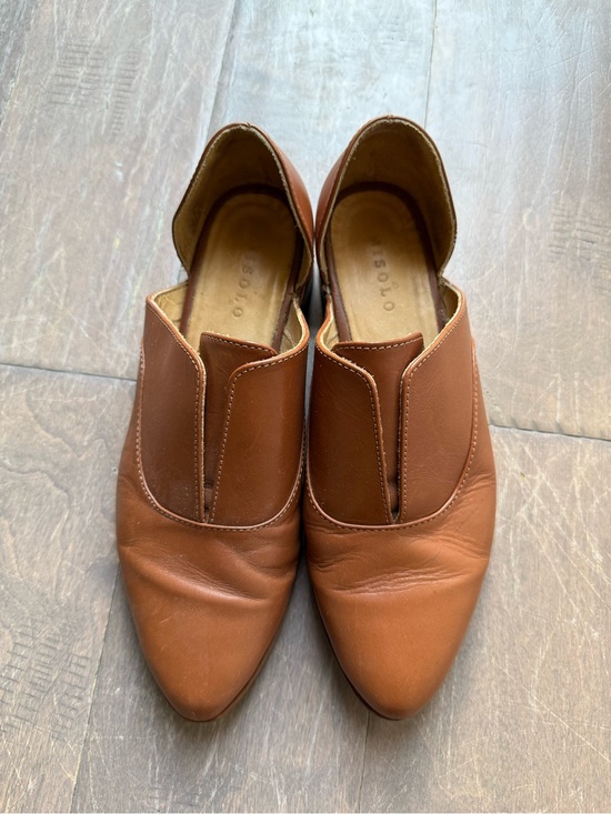 Nisolo Shoes - Nisolo Emma D’Orsay Women’s Slip-On Leather Oxfords in Tan Size 7